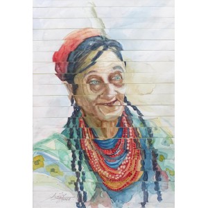Sharjil Baloch, 14 x 20 Inch, Watercolor on Paper, Figurative Painting, AC-SRB-002